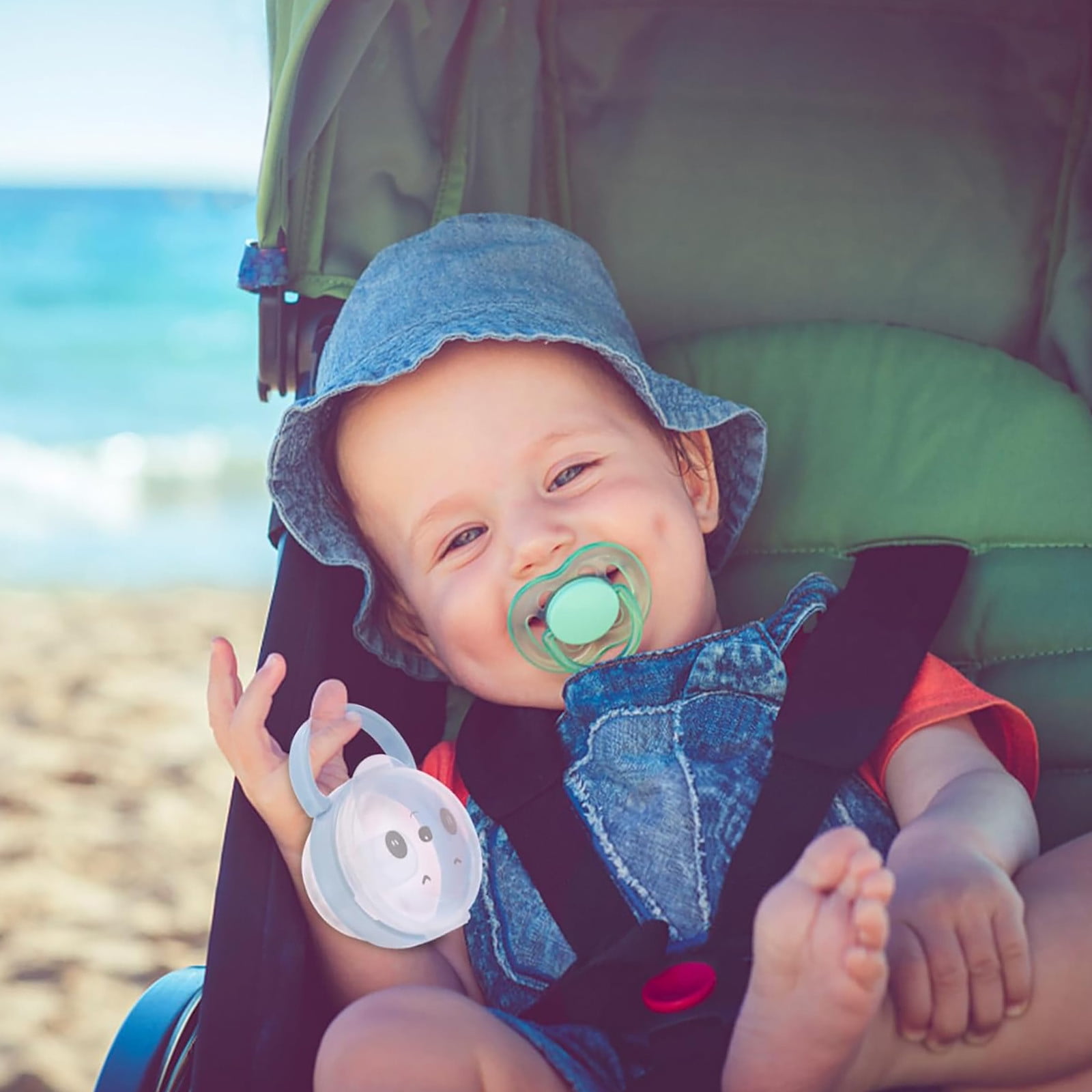 Baby Pacifier Holder - Cute PP Pacifier Case for Hygiene and Portability