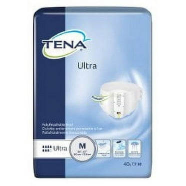 Essity HMS North America Inc Adult Incontinent Brief TENA Ultra Tab Closure Medium Disposable Heavy Absorbency Pack of 40
