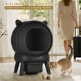 thumbnail image 5 of 70 L Automatic Cat Litter Box Self Cleaning for Multiple Cats, with Safety Protection, App Control,Black, 5 of 8