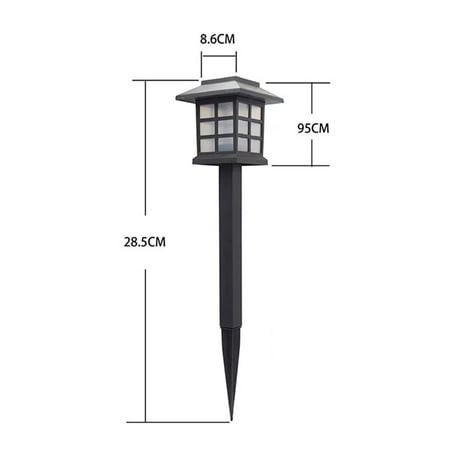 Solar Lights LED Decorative Columns Post Lantern Pole Lamp ...