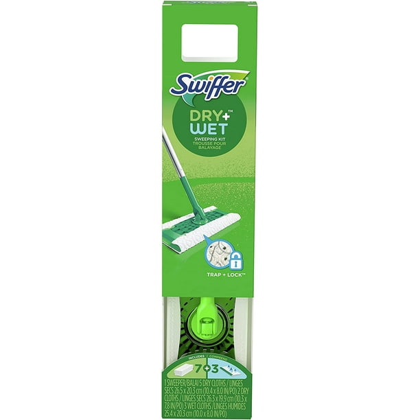 Swiffer Dry+ Wet Kit - Kit de démarrage pour le nettoyage des sols