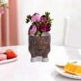 thumbnail image 3 of Ceramic Face Flower Pot Plant Pot Head Statue Desktop Decoration Coffee, 3 of 8