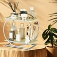 thumbnail image 1 of Organizador de encimeras de baño, estante de almacenamiento, organizador de maquillaje, estante de bandeja cosmética para el cuidado de la piel para plateado, 1 of 10