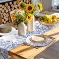 thumbnail image 4 of Blue Spring Floral Round 13 Inch Placemats Set of 8, Watercolor Botanical Summer Vintage HeatResistant Non Slip Place Mats for Dining Table, Wipeable Braided Kitchen Table Mats for Housewarming, 4 of 9