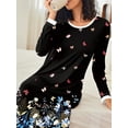 thumbnail image 3 of Avidlove Long Nightgown for Women Long Sleeve Nightshirt Full Length Sleepwear Soft Loungewear S-4XL, 3 of 7
