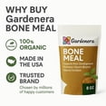 thumbnail image 2 of ⭐ 𝐁𝐄𝐒𝐓𝐒𝐄𝐋𝐋𝐄𝐑 Organic Bone Meal Fertilizer by Gardenera Labs (4-12-0 NPK) All-Natural Plant Food Source of Nitrogen and Phosphorus for Bulbs, Gardens, Potted Plants, Trees, and Shrubs - 2 QUARTS, 2 of 8