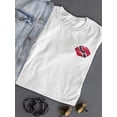 thumbnail image 3 of Tinidad & Tobago Flag Pocket Lip T-Shirt Women -Image by Shutterstock, Female x-Large, 3 of 4