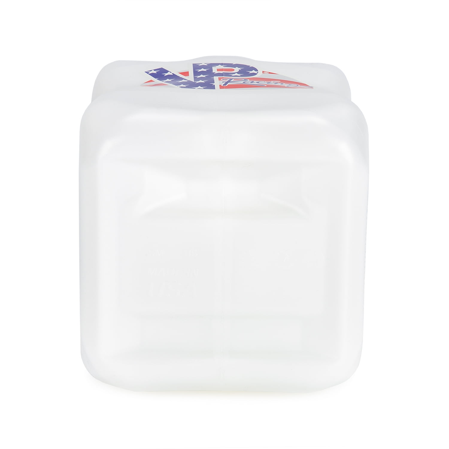 VP Racing 35221-CA 5.5 Gal. Square Patriotic Motorsport Container w/ 14 Inch Deluxe Filler Hose Close-Trimmed Cap and Neck for Tighter Seal