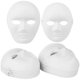 thumbnail image 2 of 30 máscaras blancas de bricolaje, 2 estilos de máscaras de papel maché en blanco para hombres y mujeres, máscaras de cara completa con correa elástica, máscaras de arte en blanco para mascaradas, proy, 2 of 8
