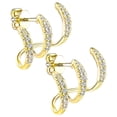 thumbnail image 1 of Aretes para Regalo Curve02 1Pza Curva Oro Metal/Circón., 1 of 2