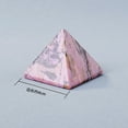 thumbnail image 4 of Namzi-b 1 piece natural crystal pyramid ornament, brown 4 * 4cm healing crystal pyramid positive energy natural crystal stone used for chakra spiritual energy home decoration, 4 of 4