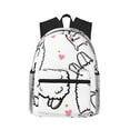 thumbnail image 2 of Goofa Alpacas and Hearts Print Casual Backpack for Women Men,Waterproof High School Bookbag,Lightweight Travel Daypack,Classic College Backpack,Laptob Backpack, 2 of 6