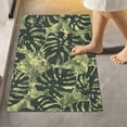 thumbnail image 2 of Dreamtimes Bath Mats Toiletry Mat Tropical Leaf Camo Print, Bath Rug+U-Shaped Toilet Mat, Non-Slip Bath Carpet Bath Mats for Bathroom 17.3"x13.4"+23.6"x15.7", 2 of 5