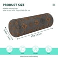 thumbnail image 3 of Cylindrical Pillow Decorative Neck Roll Pillow with Removable Washable Cover Roll Pillow for Knee Leg Neck Ancient Art Shapes, 3 of 7