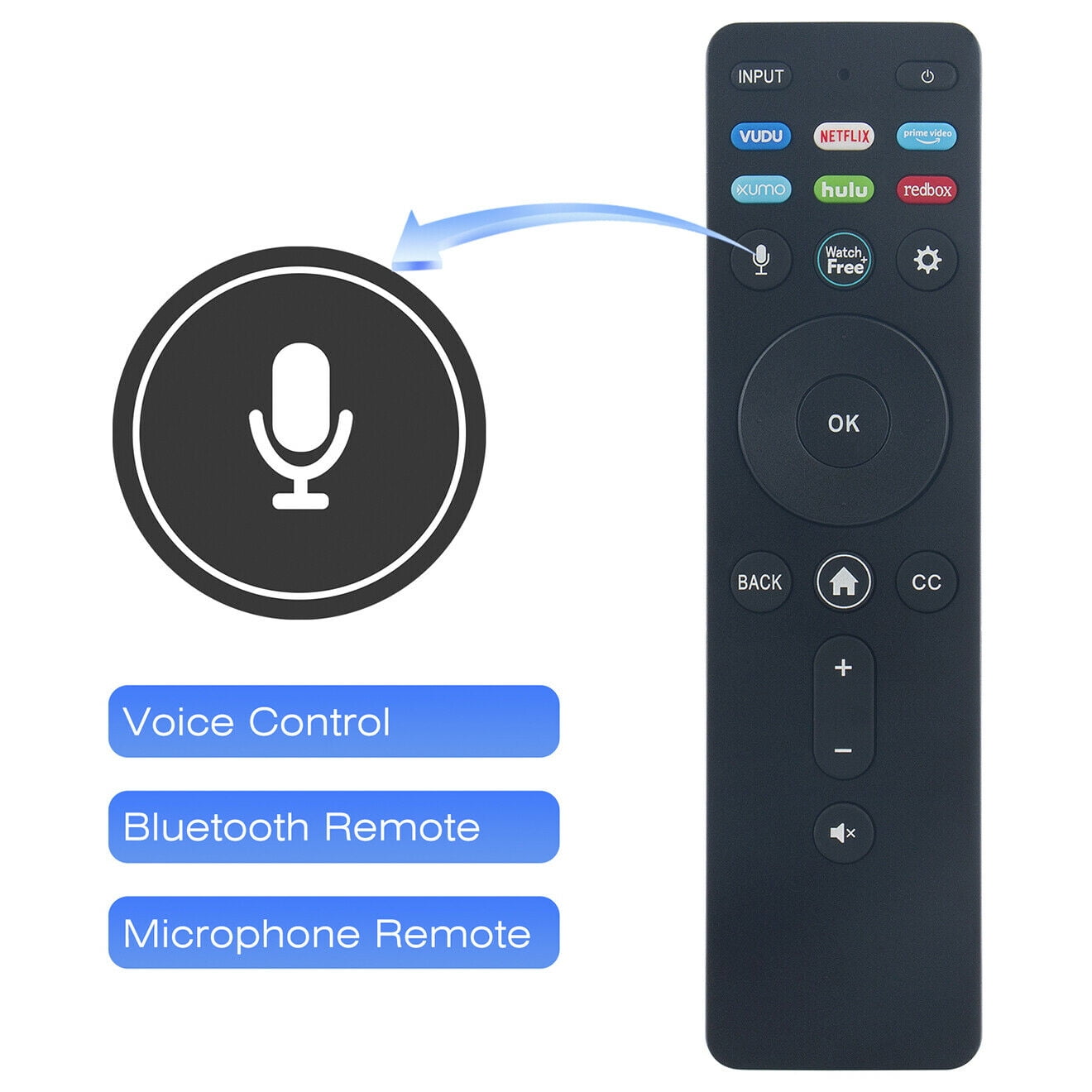 XRT260 Replace Voice Remote for Vizio TV M43Q6J04 V435J01 M50Q6J01