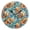 Black, variant on Clownfish and Coral Round Wall Clock Battery Operated Silent Non-Ticking Bedroom Office Kitchen Home School Decor 10"(Gold)