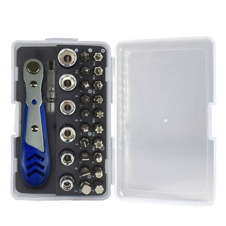 

BCLONG 28 In 1 Torx Hex Screwdriver Socket Ratchet Wrench Magnetic Repair Tool T10-T40