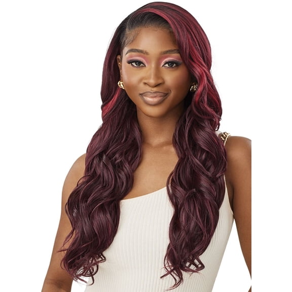 Outre Anycia 13"X6" Perfect Hairline Glueless Lace Wig 26" Lace Wigs / Color: DR COPPER BROWN