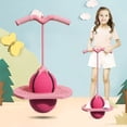 thumbnail image 5 of Pogo Jumper with Handle and Ball Pump, Balance Jumping Ball, Jumping Toy, Low Noise Pogo Stick Alternative, High Jump Toy Bounce Jump Trick Board Pogo Bouncing Ball for Indoor Outdoor Use, 5 of 8