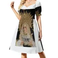 thumbnail image 3 of Vestido sin mangas de arte católico cristiano religioso de Nuestra Señora de Covadonga vestidos de ceremonia Vestido, 3 of 7