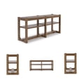 thumbnail image 5 of Signature Design by Ashley Cabalynn Farmhouse Sofa Table with 2 Adjustable Shelves, Light Brown, 5 of 6