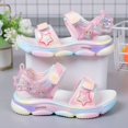 thumbnail image 5 of Xijirk Children Comfortable Thick Soled Sandals Fashionable Open Toe Cute Cartoon Princess Sandals,Size 3, 5 of 7