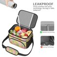 thumbnail image 4 of Lunch Box Pioneer Flower Floral Print Pattern Insulated Lunch Bag for Women Men,Medium Leakproof Lunchbox Cooler Bag Adjustable Strap,10 X 6.7 X 8 Inches, 4 of 6