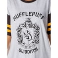 thumbnail image 3 of Harry Potter Womens' Hogwarts All Houses Jersey Nightgown Pajama Shirt - Gryffindor Slytherin Hufflepuff Ravenclaw, 3 of 5