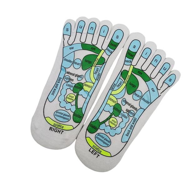 Jumpingount Calcetines de acupresión para hombres y mujeres, accesorios de ropa con indicador de puntos de acupuntura para el cuidado Personal, calcetín de Medias Jumpingount AP005556-00