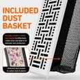 thumbnail image 4 of 2x10 Floor Vent Covers Floor Register with Mesh Cover Trap, Heat and Air, Walkable Metal Floor Register for HVAC Duct, Basketweave, White, 4 of 7