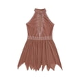 thumbnail image 5 of Niños Niñas Gimnasia Rítmica Ballet Jersey patinaje artístico vestido de baile falda tutú brillante Rhinestone traje lírico Ropa de baile, 5 of 5