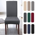 thumbnail image 6 of 4 Pcs Dining Chair Slipcover,High Stretch  Chair Covers （Light Gray） Removable Washable Dining Room Chair Seat Protector Cover for Home Party Hotel Wedding Ceremony, 6 of 8