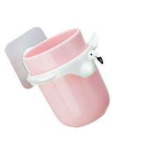 Mobutofu Bathroom Toothbrush Holder Flamingo 1Pack Pink Plastic for Wall Mounting and Storage