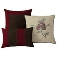 thumbnail image 5 of Vienna 7-Piece Embroidered Floral Comforter Set (Queen, Burgundy Taupe Brown), 5 of 5