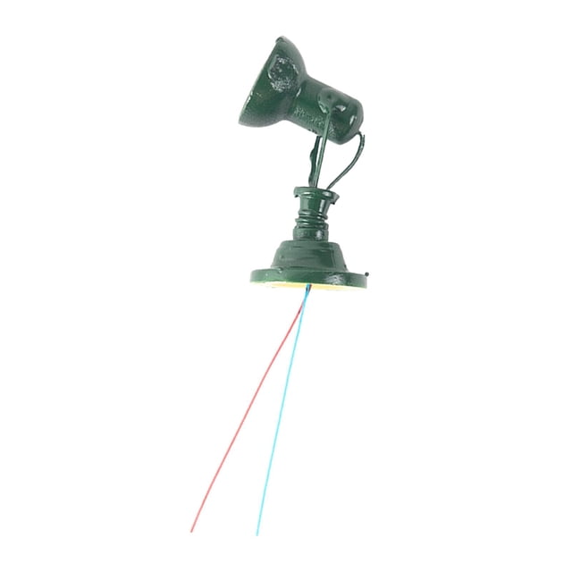 Lámpara reflectora de mesa de arena, mini farola, 1/87, paisaje, casa de muñecas, poste Verde