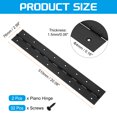 thumbnail image 2 of Uxcell 2 Pack Piano Hinge, 20"x3" Stainless Steel Continuous & Piano Hinges, Black, 2 of 6
