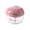 A002- Pink, variant on Manual Mini Garlic Chopper, Small Pink Hand Held Pull Chopper for Garlic, Onions, Chili, Herbs and Shrimp Paste, Versatile Compact Kitchen Tool for Quick Meal Prep