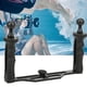 thumbnail image 3 of Aluminium Alloy Dual Handheld Hand Grip Diving Flashlight Bracket Underwater Sports Camera Holder Stabilizer, 3 of 4