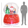 thumbnail image 3 of 5.5FT Christmas Inflatable Crystal Ball, Xmas Blow Up Decoration with LED Lights for Indoor, Outdoor, Yard, Party, 3 of 6