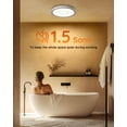 thumbnail image 3 of Extractor de baño Fitop 130CFM 47W con luz 3000K/4000K/5000K, 3 of 9