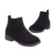 thumbnail image 2 of NECHOLOGY Zapatos Botines mujer Botas de vestir de cuero de estilo inglés de talla grande para otoño e invierno botas de cuero de tubo medio a la moda zapatos informales diarios (Black 6.50), 2 of 6