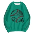 thumbnail image 7 of Godom Sweatshirt for Women Oversized Long Sleeve Sweatshirts Baseball Printed Round Neck Casual Pullover Hoodies Tops 2025, 7 of 7