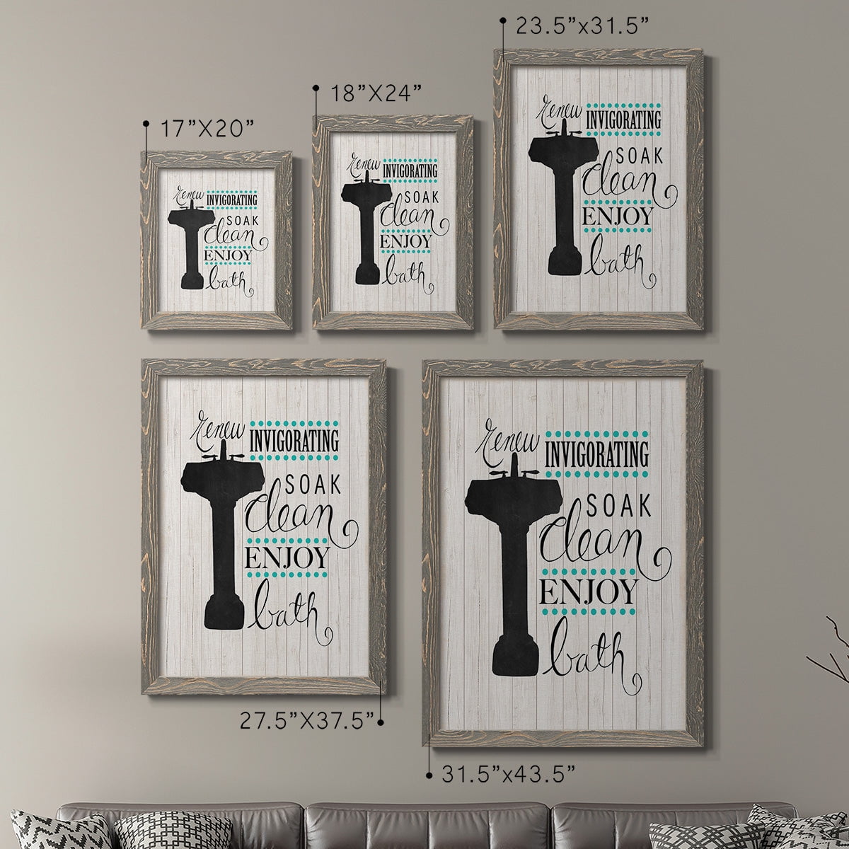 Invigorating Soak - Premium Framed Canvas 2 Piece Set - Ready to Hang