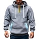 thumbnail image 1 of Dolkfu Sudadera con capucha de hombre, con cremallera de 1/4, sudadera deportiva de colores, sudadera para hacer ejercicio de hombre XXL, 1 of 6