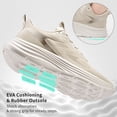 thumbnail image 4 of Ecetana Women's Walking Shoes Lightweight Running Sneakers Breathable Mesh Athletic Sports Shoes, 4 of 6