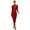 Burgundy, variant on TiaoBug Womens One Piece Unitard Full Body Leotard Gymnastics Unitard Figure Skating Jumpsuit Bodysuit Catsuit Black M