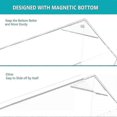 thumbnail image 5 of 2025 Clear Rectangular Tissue Box Holder & Cover with Magnetic Bottom for Bathroom 9.84 x 5.02 x 3.54 Inches, 5 of 5