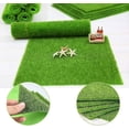 thumbnail image 5 of Artificial Grass Mat,5 Pack Garden Fake Sod Moss,light Green Plastic Lawn Gift, 5 of 5