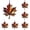 Brown, variant on Maple Leaf Ornament,Orange 3.14" Stained Glass Style Fall Decor,Hanging Garden Suncatchers,Thanksgiving Suncatcher,Window Fall Decor,Fall Decor Indoor,Fall Hanging Decor,Stocking Stuffers For Women