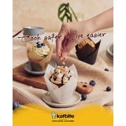 Katbite 200PCS Multi- Color Tulip Cupcake Liners Muffin Baking Cups